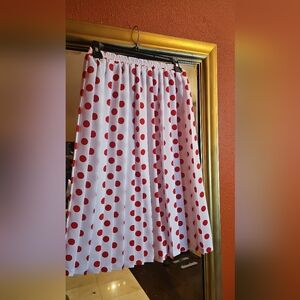 Polka Dot Skirt - Red and White